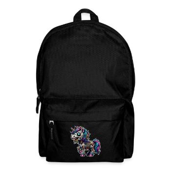 Einhorn Zombie - Rucksack - Schwarz - Vorne