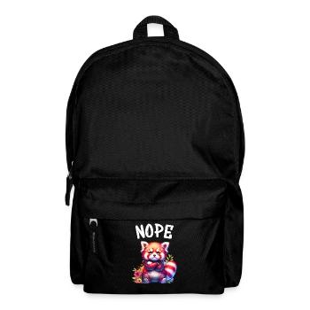 Panda roux Drôle de dicton Nope Renard de Feu - Sac à dos - noir - Devant