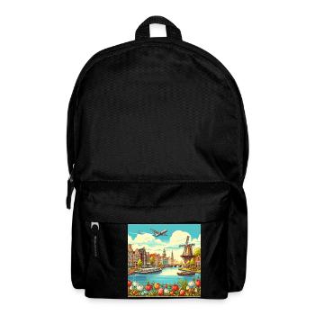 Japan Vintage City Amsterdam - Backpack - black - Front