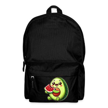 Sweet Avocado Melon Cartoon Fruit Summer - Backpack - black - Front