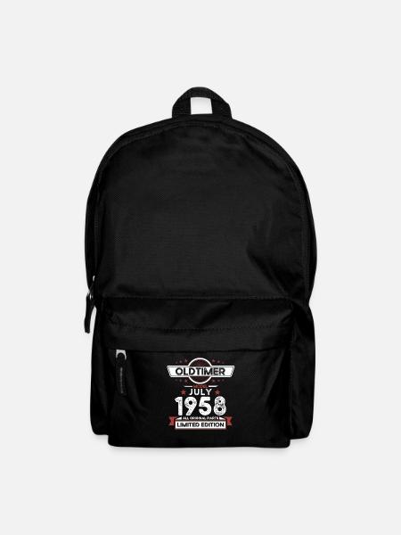 66. Geburtstag Oldtimer Juli 1958 Jahrgang 1958 - Rucksack - Schwarz
