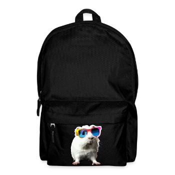 Niedliches Meerschweinchen Chilt mit Sonnenbrille - Rucksack - Schwarz - Vorne