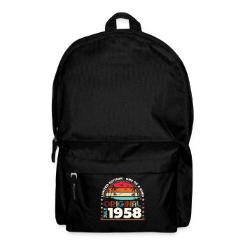 Original 1958 Vintage 1958 Birthday 1958 - Backpack - black - Front