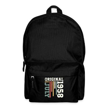 Original 1958 Vintage 1958 Birthday 1958 - Backpack - black - Front