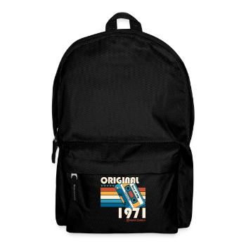 Cassette 53ème Anniversaire Juillet 1971 Millésime 1971 - Sac à dos - noir - Devant