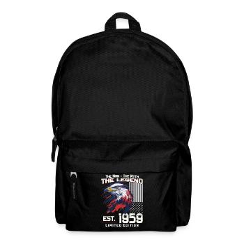 65th Birthday Year 1959 Vintage 1959 Legend - Backpack - black - Front