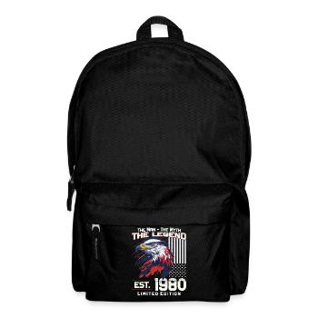 44ème Anniversaire Année 1980 Millésime 1980 Légende - Sac à dos - noir - Devant