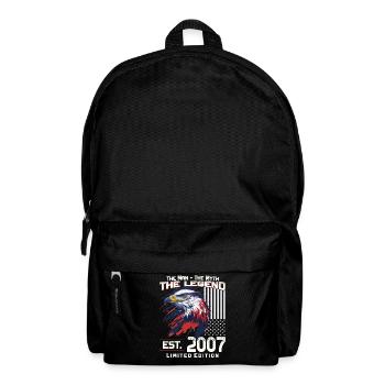 17ème Anniversaire Année 2007 Millésime 2007 Légende - Sac à dos - noir - Devant