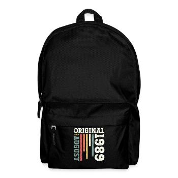 35th Birthday Original August 1989 Born 1989 - Backpack - black - Front