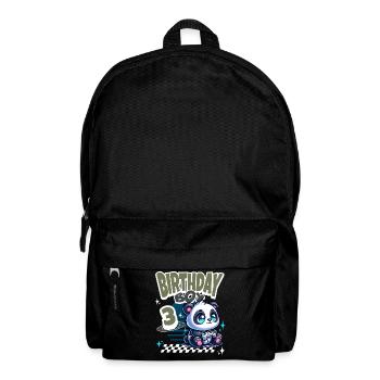 3rd Birthday Children's Birthday Gaming Panda - Backpack - black - Front