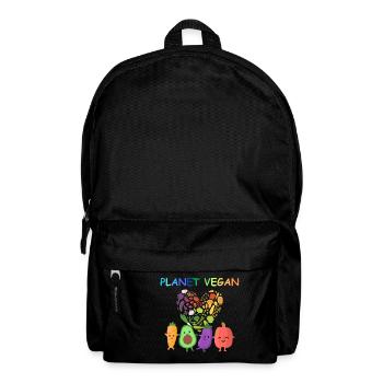 Planète Vegan - Cœur Végétal - Sac à dos - noir - Devant