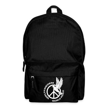 Paix dans le monde Journée mondiale de la paix Colombe de la paix - Sac à dos - noir - Devant