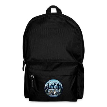 Caravane de camping - Sac à dos - noir - Devant