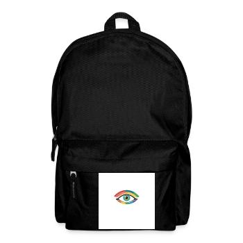 Bunte Auge - Rucksack - Schwarz - Vorne