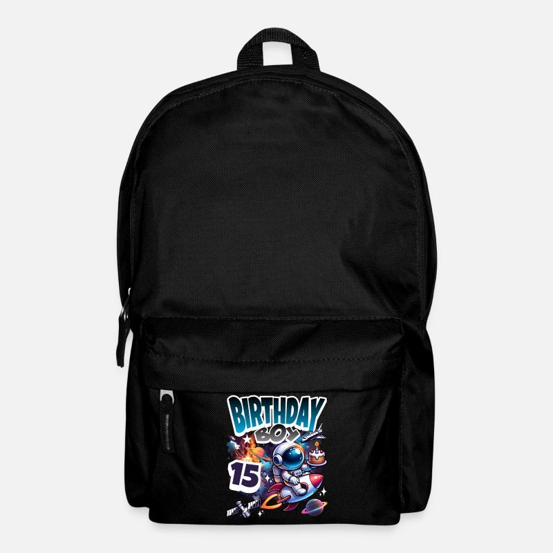 Astronaut 15. Geburtstag Weltall - Rucksack - Schwarz