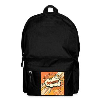 Peachy Pfirsich - Rucksack - Schwarz - Vorne