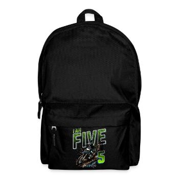 Motocross 5th Birthday - Backpack - black - Front