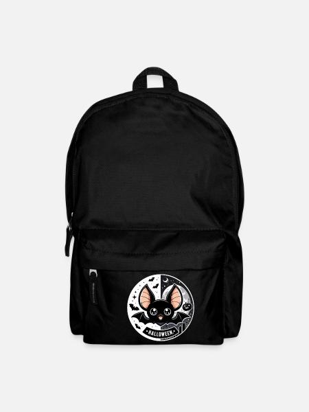 Halloween Bat Motif for Kids - Backpack - black