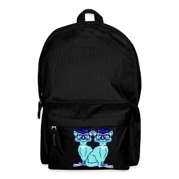 Katzen College Abschluss Schulabschluss Bestanden - Rucksack - Schwarz - Vorne
