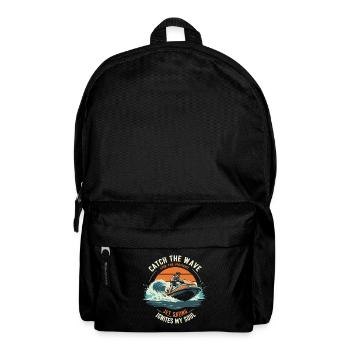 Catch the wave, live the moment - Jet Skiing ignit - Backpack - black - Front