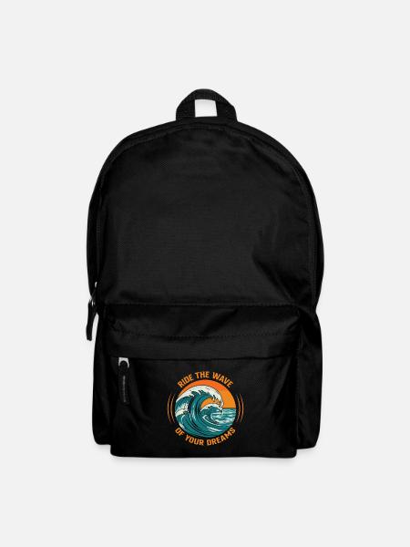 Reiten Sie auf der Welle Ihrer Träume. - Rucksack - Schwarz