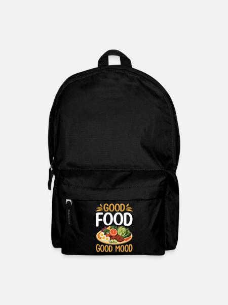 Gutes Essen = Gute Laune. - Rucksack - Schwarz