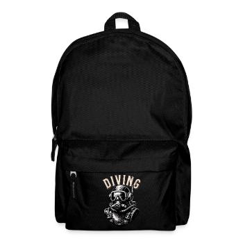 Tauchen Taucher - Rucksack - Schwarz - Vorne