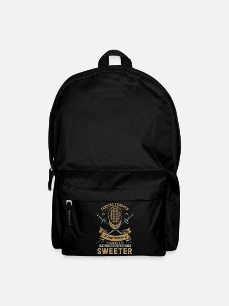 L’escrime nous apprend que la victoire est douce, mais hono - Sac à dos - noir