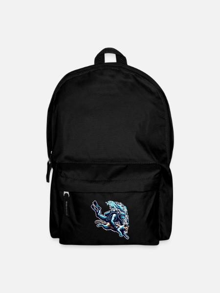 Plongée Plongeur Chat - Sac à dos - noir