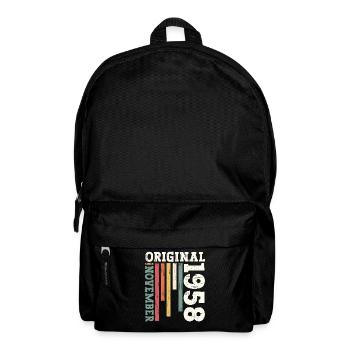 66th Birthday Legend November 1958 Volume 58 - Backpack - black - Front