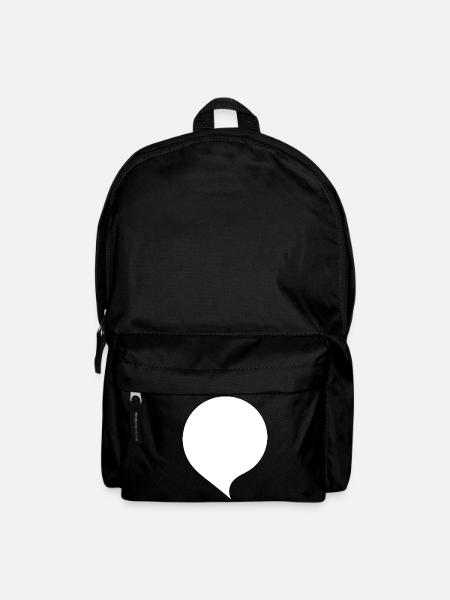 Sprechblase Comic selbst gestalten personalisieren - Rucksack - Schwarz