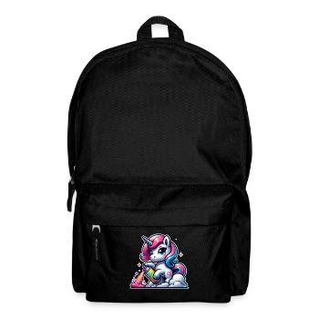 Unicorn Graffiti - Backpack - black - Front