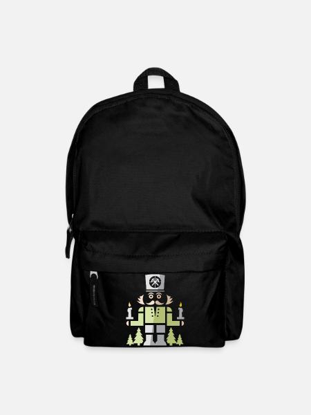 Nussknacker Bergmann – Erzgebirge Kunst Symbol - Rucksack - Schwarz