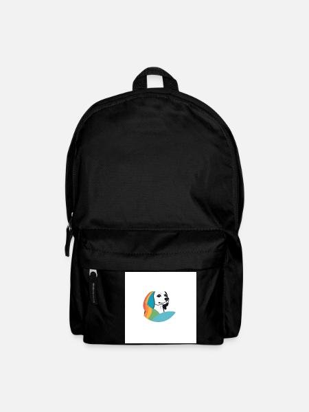 Bunter Hund - Rucksack - Schwarz