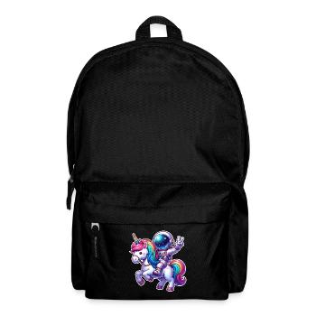 Licorne astronaute - Sac à dos - noir - Devant