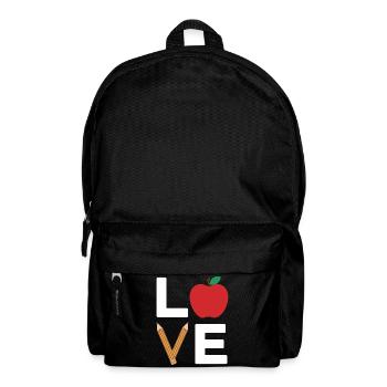 Love Apple Pencil Typography - Backpack - black - Front