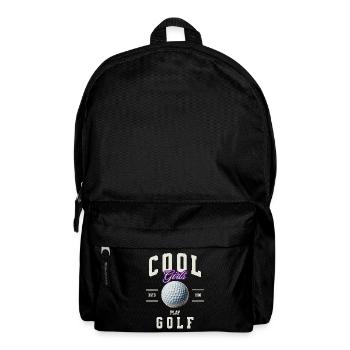Golf Golferin - Rucksack - Schwarz - Vorne