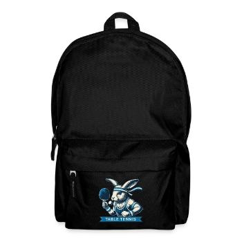 Bunny Table Tennis Master Vintage Retro Style - Backpack - black - Front