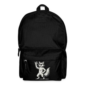 Lustiger Fuchs Heavy Metal Konzert Design - Rucksack - Schwarz - Vorne