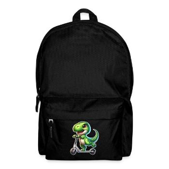 E-Scooter E-Roller Dino T Rex Scooter - Rucksack - Schwarz - Vorne
