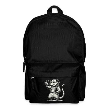 Lustiges Rock Musik Konzert Opossum Retro Stil - Rucksack - Schwarz - Vorne