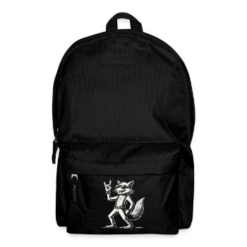 Rock Musik Fuchs Konzert Festival Design - Rucksack - Schwarz - Vorne