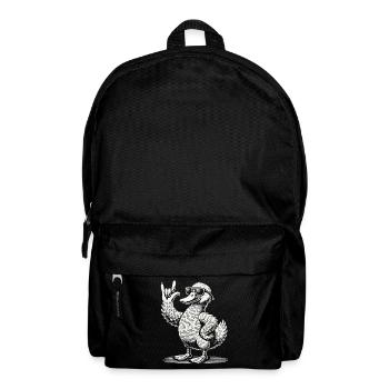 Heavy Metal Ente lustiger Festival Spaß - Rucksack - Schwarz - Vorne