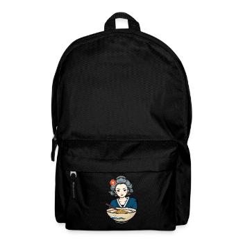Japanese Ukiyo-E Retro Ramen Aesthetic Noodles - Backpack - black - Front