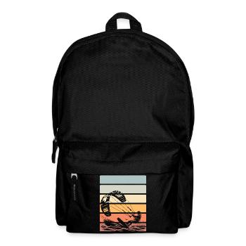 Kitesurfen Kitesurfer Kiteboard - Rucksack - Schwarz - Vorne