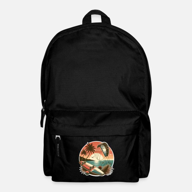 Kitesurfen Kitesurfer Kiteboard - Rucksack - Schwarz