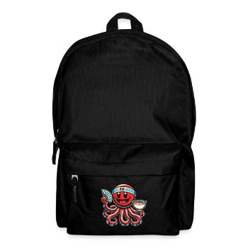 Japanese Anime Ramen Noodles Octopus Fun - Backpack - black - Front
