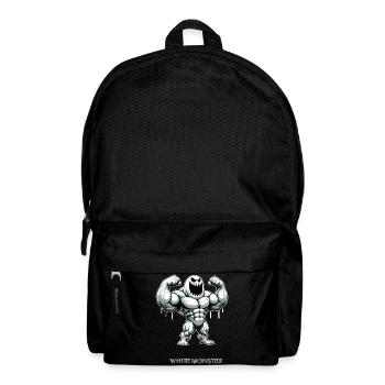 White Monster - Muskelmonster Gym Training - Rucksack - Schwarz - Vorne