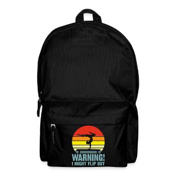 Gymnast Floor Gymnastics Acrobatics - Backpack - black - Front