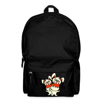 2 Bunnies Monster Friends Eat Carrots Carrots - Backpack - black - Front